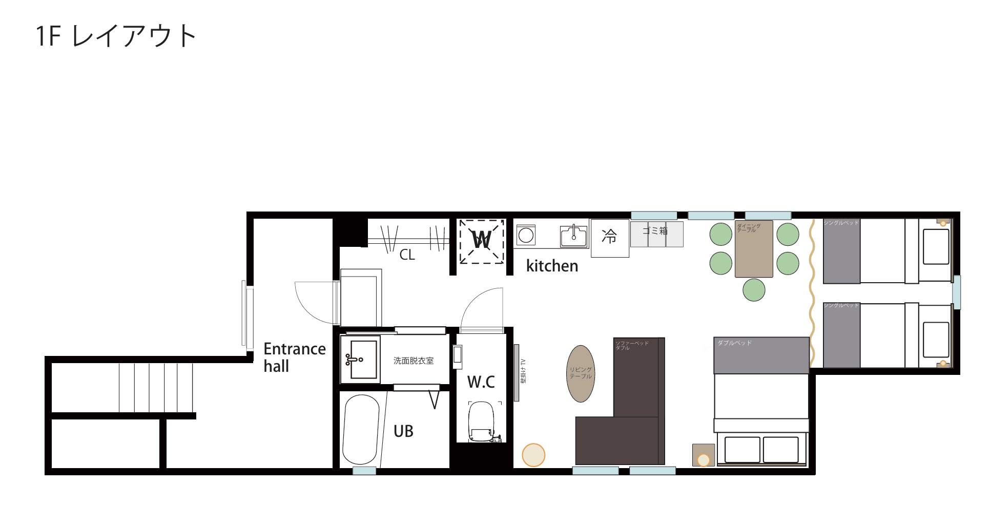 1F floor plan